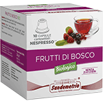 Sandemetrio Frutti di bosco (Infuso alla frutta biologico - astuccio da 10 capsule compatibili Nespresso)